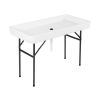 Large Ice-Cooled Folding Serving Table with Matching Skirt