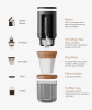 Multifunction coffee bean grinder. (On-board wireless charging brewing coffee / coffee grinding, 3300 mAh lithium capacity, non-segment fine tuning