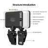 Selfie Light - USB Rechargeable LED Phone Light, with a color temperature of up to 6500K, used for selfies, makeup