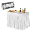 Large Ice-Cooled Folding Serving Table with Matching Skirt