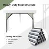 Large Ice-Cooled Folding Serving Table with Matching Skirt