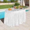 Large Ice-Cooled Folding Serving Table with Matching Skirt
