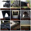 Explorer Plus Rooftop Tent Hardshell with Side Awning, Air Conditioner Outlet with Bracket, Luggage Racks&Replaceable Netting Rain Curtain