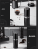 Portable electric coffee bean grinder (vehicle wireless charging grinding 25 cups / time, 5600 mAh lithium capacity, coffee bean capacity 25g)